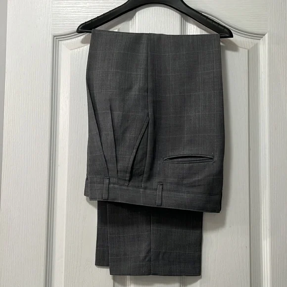 Boys FUBU suit- 2pc- gray plaid